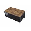 Home Square 2-Piece Set with Fabric Loveseat and Coffee Table