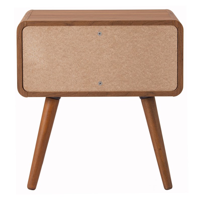 Home Square 3-Piece Set with 2 Side Tables and Coffee Table in Walnut