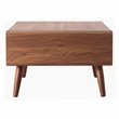 Home Square 3-Piece Set with 2 Side Tables and Coffee Table in Walnut