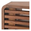 Home Square 3-Piece Set with 2 Side Tables and Coffee Table in Walnut