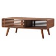 Home Square 3-Piece Set with 2 Side Tables and Coffee Table in Walnut