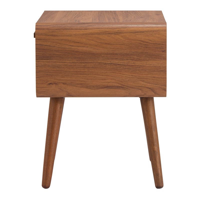 Home Square 3-Piece Set with 2 Side Tables and Coffee Table in Walnut