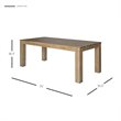 Home Square 7-Piece Set with 6 Rattan Side Chairs and Dining Table
