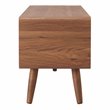 Home Square 4-Piece Set with 2 Side Tables & Coffee Table & TV Stand in Walnut