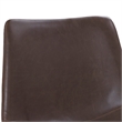 Home Square 5-Piece Faux Leather & Wood Dining Set in Brown/Walnut