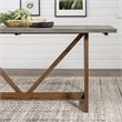 Home Square 7-Piece Set with Wood Dining Table & 6 Dining Chairs