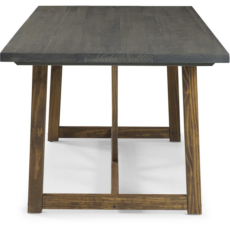 Home Square 7-Piece Set with Wood Dining Table & 6 Dining Chairs