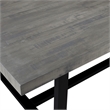 Home Square 7-Piece Set with Rustic Wood Dining Table & 6 Dining Chairs in Green