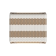 Home Square Rattan Counter Stool in Tan & White Stripe - Set of 2