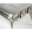 Home Square 3-Piece Set with Metal Coffee Table and 2 Side Tables in Silver