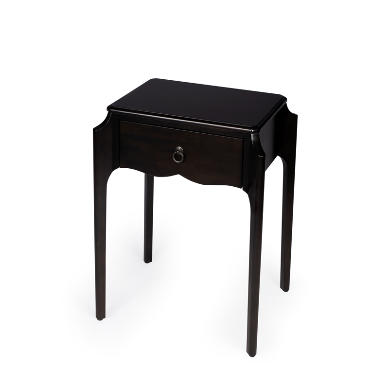 Home Square Transitional Wood Nightstand in Dark Brown - Set of 2