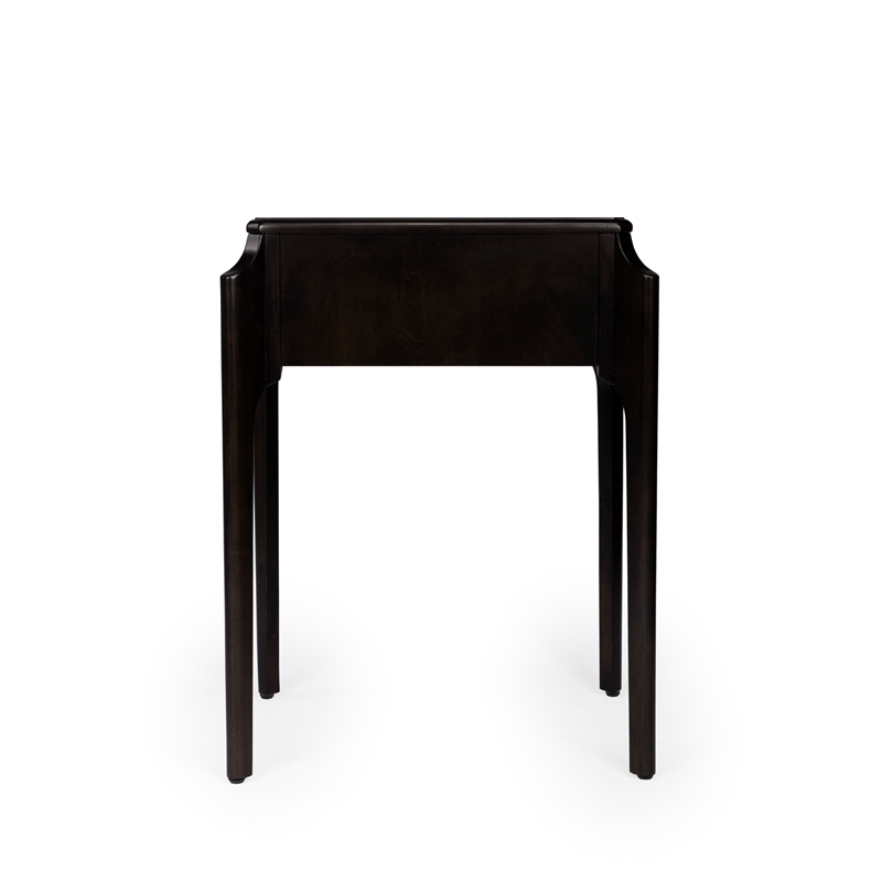 Home Square Transitional Wood Nightstand in Dark Brown - Set of 2