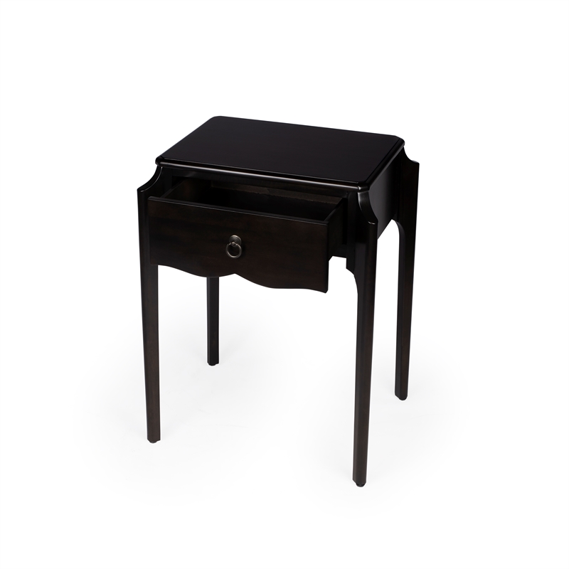 Home Square Transitional Wood Nightstand in Dark Brown - Set of 2