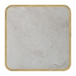 Home Square 2-Piece Set with Marble Coffee Table and End Table in Natural