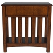 Home Square 3-Piece Set with Console Table and 2 Chairsides Table in Brown