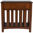 Home Square 3-Piece Set with Console Table and 2 Chairsides Table in Brown