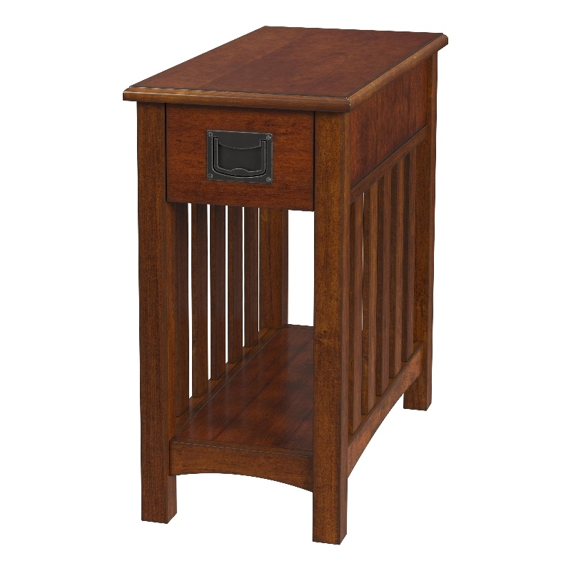 Home Square 3-Piece Set with Console Table and 2 Side Tables in Brown