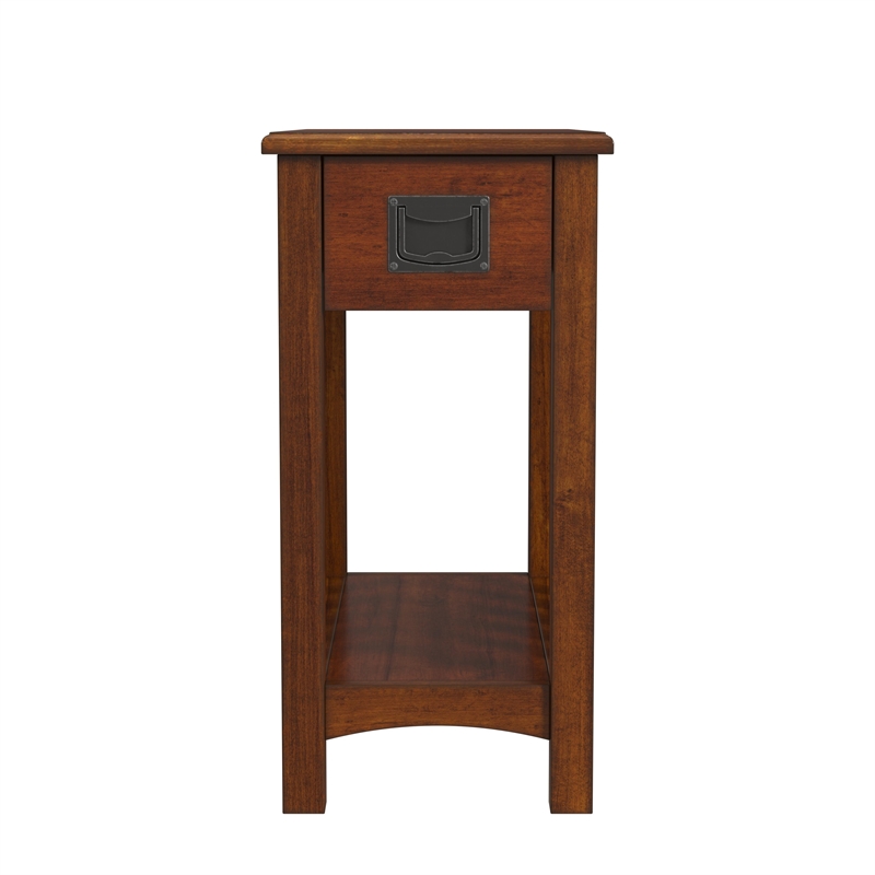 Home Square 3-Piece Set with Console Table and 2 Side Tables in Brown