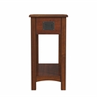 Home Square 3-Piece Set with Console Table and 2 Side Tables in Brown