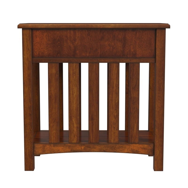 Home Square 3-Piece Set with Console Table and 2 Side Tables in Brown