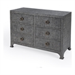 Home Square 3-Piece Set with 2 Nightstands and 6 Drawer Dresser