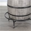 Home Square 5-Piece Set with Pub Table and 4 Swivel Wood Stools