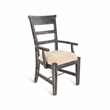 Home Square 8-Piece Set with Table & 4 Side Chairs & 2 Arm Chairs & Wood Server