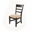 Home Square 8-Piece Set with Table & 4 Side Chairs & 2 Arm Chairs & Wood Server