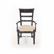 Home Square 8-Piece Set with Table & 4 Side Chairs & 2 Arm Chairs & Wood Server