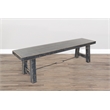 Home Square 6-Piece Set with Dining Table and 4 Ladderback Chairs and Bench