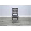 Home Square 6-Piece Set with Dining Table and 4 Ladderback Chairs and Bench