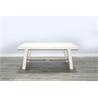 Home Square 7-Piece Set with Dining Table & 6 Ladderback Chairs in White