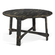 Home Square 5-Piece Set with Dining Table and 4 Dining Chairs in Black
