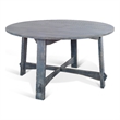 Home Square 5-Piece Set with Dining Table and 4 Dining Chairs in Blue