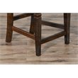 Home Square 5-Piece Set with Table and 4 Ladderback Barstools in Tobacco Leaf