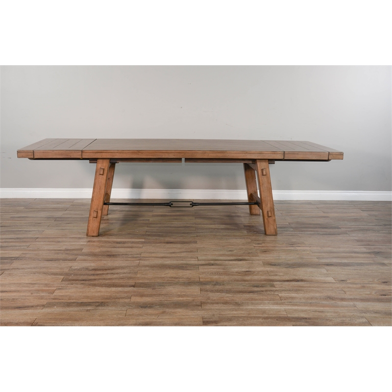 Home Square 3-Piece Set with Dining Table and 2 Benches in Taupe Brown