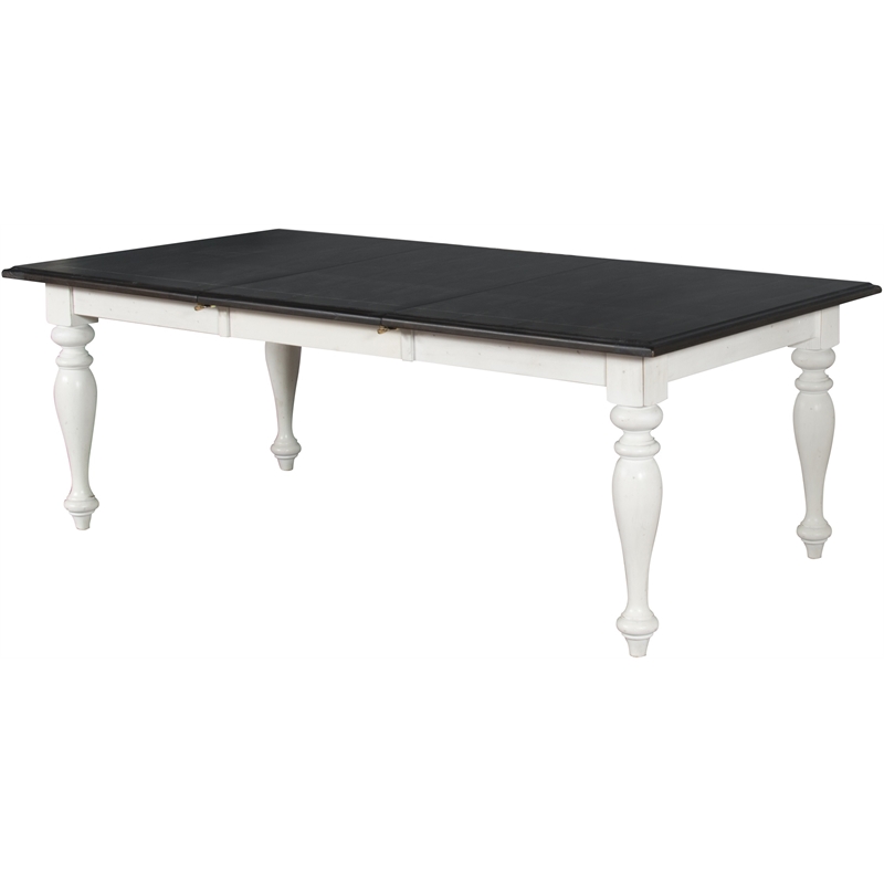 Home Square 7-Piece Set with Dining Table and 6 Crossback Chairs