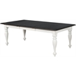Home Square 7-Piece Set with Dining Table and 6 Crossback Chairs