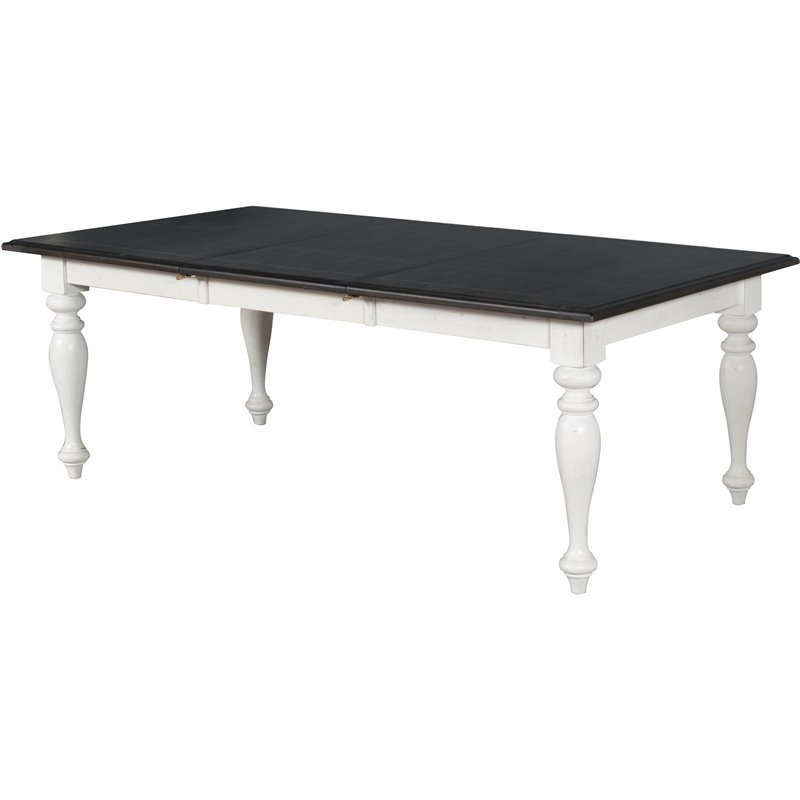 Home Square 7-Piece Set with Dining Table and 6 Crossback Chairs