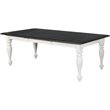 Home Square 7-Piece Set with Dining Table and 6 Crossback Chairs