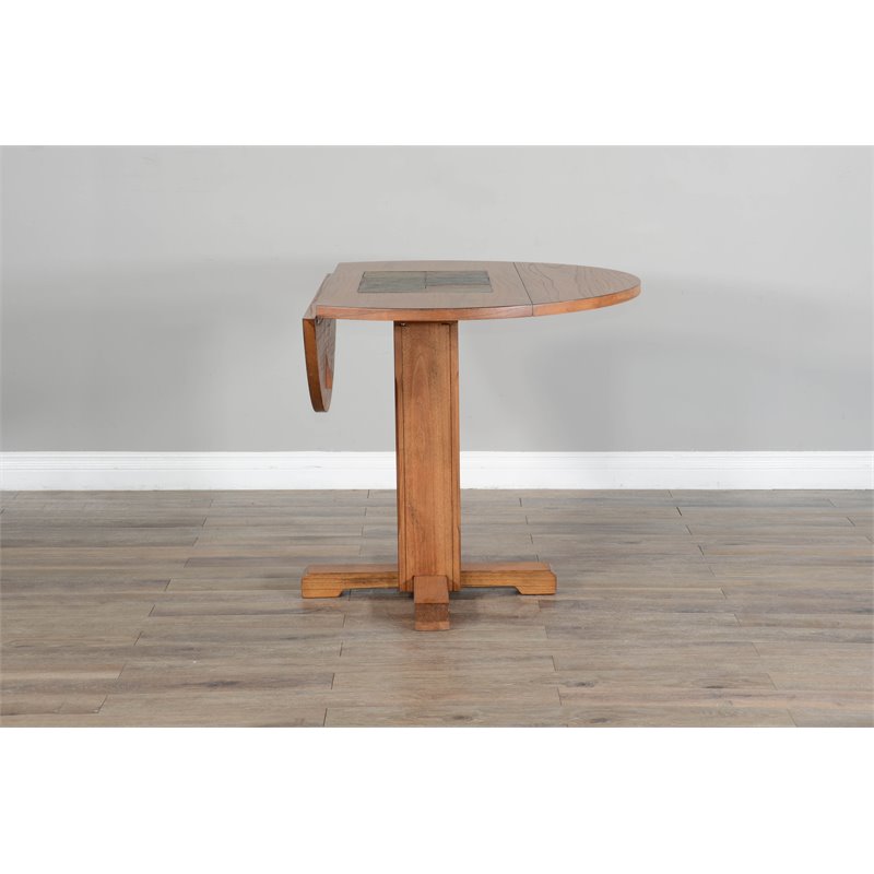 Home Square 3-Piece Set with Mindi Wood Table & 2 Ladderback Chairs