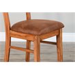Home Square 3-Piece Set with Mindi Wood Table and 2 Ladderback Chairs