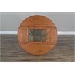 Home Square 3-Piece Set with Mindi Wood Table and 2 Ladderback Chairs