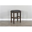 Home Square 4-Piece Set with Bar Unit & Hutch & 2 Stools in Tobacco Leaf