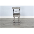 Home Square 5-Piece Set with Pub Table and 4 Barstools with Cushion Seat