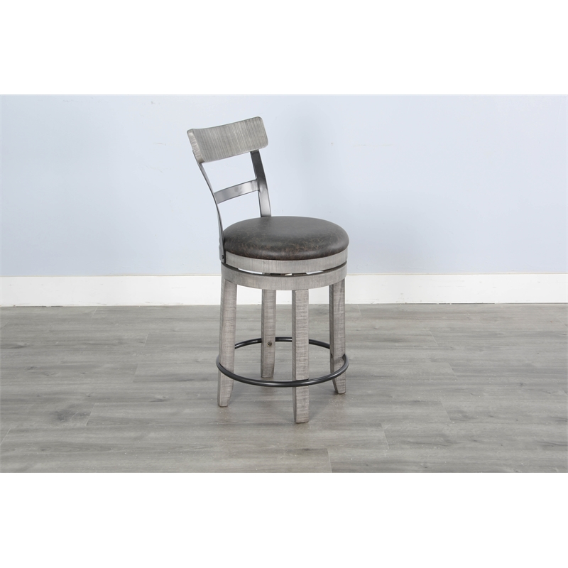 Home Square 5-Piece Set with Pub Table and 4 Barstools with Cushion Seat