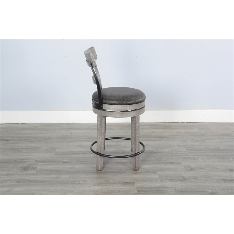 Home Square 5-Piece Set with Pub Table and 4 Barstools with Cushion Seat