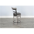 Home Square 5-Piece Set with Pub Table and 4 Barstools with Cushion Seat
