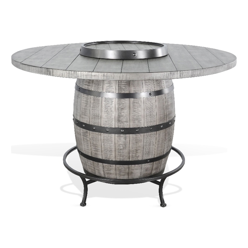 Home Square 5-Piece Set with Pub Table and 4 Barstools with Cushion Seat
