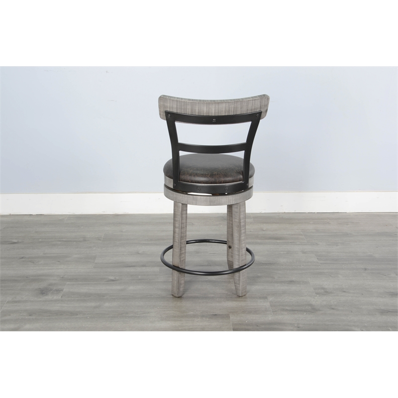 Home Square 5-Piece Set with Pub Table and 4 Barstools with Cushion Seat